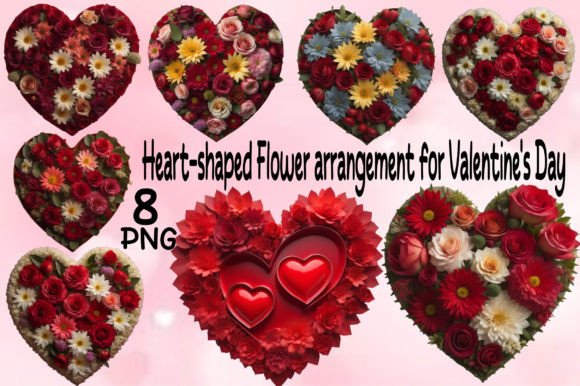 Download Heart-shaped Flower Arrangement Bundle - Flower arrangement Collection