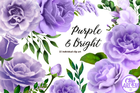 Download Purple Floral Watercolor Bundle 22 PNG - Watercolor bundle Collection